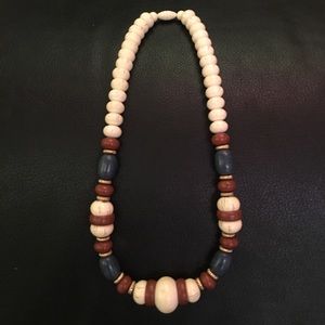 Boho faux Ivory necklace